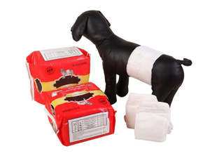 Pets: Male Dog Wrap Diapers 10pcs - M