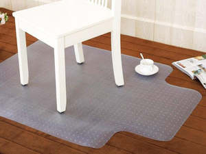 Hardware: PVC Chair Mat Office Carpet Chair Mat - 114x135cm