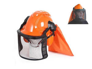 Hardware: Chainsaw Safety Helmet with Mesh Visor & Ear Muffs