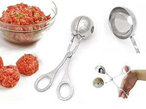 Home Living: Stainless Steel Meat Baller Tool