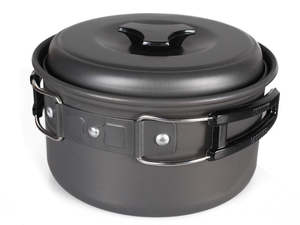 Home Living: 7PCS Outdoor Camping Cooking Pot Set with Carry Bag