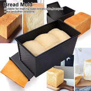 Home Living: Loaf Pan Bread Toast Box Baking Tins