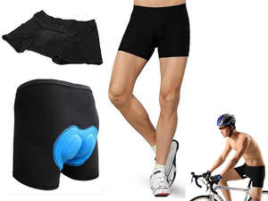 Health Care: Elastic 3D Silicon Gel Padded Cycling Short - Men Size XXL