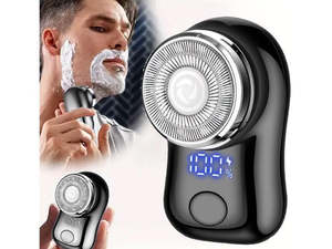 Mini Portable Electric Shaver, USB Rechargeable Razor