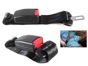 Motor: Black Nylon Universal Extention Car Safety Seatbelt