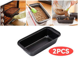 Kitchen: Bread Loaf Pan Baking Tray - 2pcs