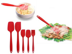 Kitchen: Seamless Silicone Spatula Set 5pcs