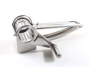 Rotary Cheese Grater Stainless Steel Hand Crank Shredder Slicer