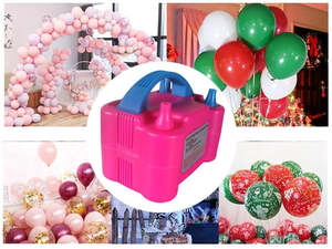 Motor: Dual Nozzle Electric Balloon Blower Pump