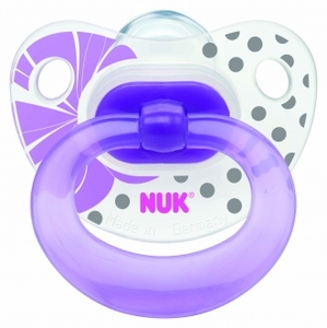 Products: NUK Silicone Pacifier-1 piece Ass Print/ Purple Less 20%Off