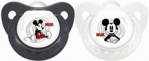 Products: NUK Silicone Pacifier MICKEY MOUSE - Black & White 2pcs pack