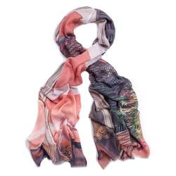 New Season Scarves: PALMA PINK skinny wool scarf