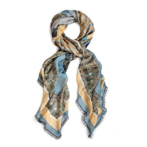 modal scarf: HELLS KITCHEN STUDY large square scarf
