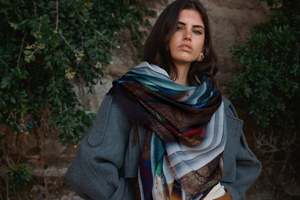 OUTRIGGER SHORE oversized wool scarf