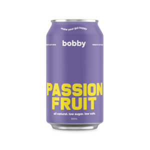 Bobbys 330ml 12pack: Bobby Passion Fruit 330ml 12pack