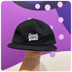 Black Good Buzz branded 5-panel cap