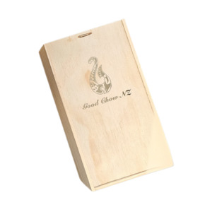 Medium Wooden Giftbox - Box Only - Natural Condiments