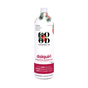 mixer: Daiquiri with luscious strawberries + yuzu