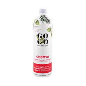 mixer: Cosmo with real cranberry + sweet orange