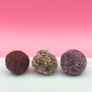 Choc Hazelnut, Lemon Almond & Blueberry Balls - Good Food Sisters
