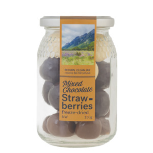 Nature Chocolate Jar - Mixed Freeze Dried Strawberry - Regular