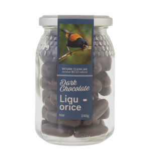 Nature Chocolate Jar - Dark Chocolate Liquorice - Regular