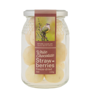 Nature Chocolate Jar - White Chocolate Freeze Dried Strawberry - Regular