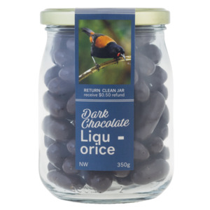 Nature Chocolate Jar - Dark Chocolate Liquorice - Large