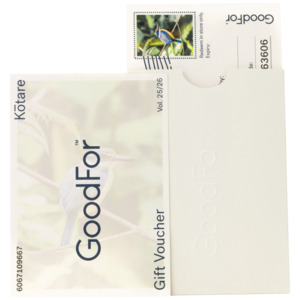 Goodfor Gifts: Nature Gift Voucher - Kōtare