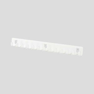 Wall shelves: IKEA SKADIS Hook rack, white