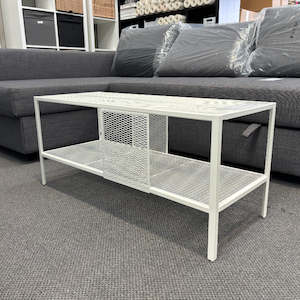 Tv Benches: IKEA BAGGEBO TV bench, metal/white, 90x35x40 cm