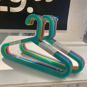 Clothes Organizers: IKEA BAGIS Children's coat-hanger, mixed colors/8 pack