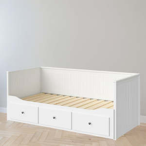 Daybeds: IKEA HEMNES Day-bed frame, white, 80x200 cm