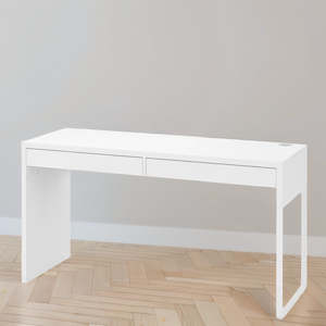 Tables Chairs: IKEA MICKE Desk, white, 142x50 cm (Sample Clearance)