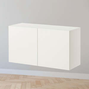 Besta Cabinets: IKEA BESTA Wall-mounted cabinet with 2 doors, white, 120x42x64 cm