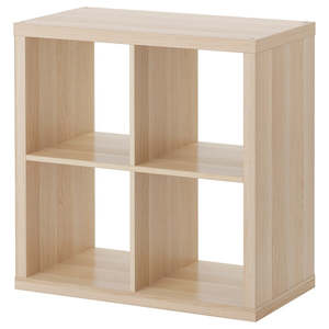 IKEA KALLAX Shelving unit 2x2, oak effect, 77x77 cm