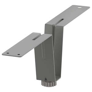 Besta Cabinets: IKEA BESTA supporting leg, grey, 10 cm