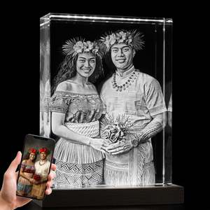 3d Photo Crystals: Jumbo 3D Photo Crystal Rectangle - 250mm x 350mm x 65mm