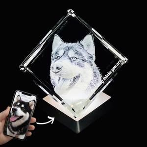 3d Photo Crystals: Medium 3D Photo Crystal Diamond - 70mm x 70mm x 70mm