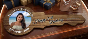 Goodgift 21st Birthday Keys: 21st Key - Wood