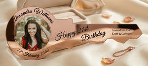 21st Key - Rose Gold