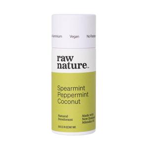 Raw Nature Deodorant And Body Lotion: Natural Deodorant - Spearmint + Peppermint