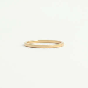 Yellow Gold: Yellow Gold Wedding Band - 1.5mm Wide - Flat - Polished