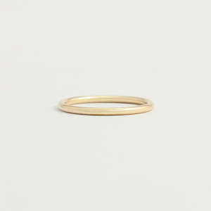 Yellow Gold Wedding Band - 1.5mm Wide - Rounded - Polished