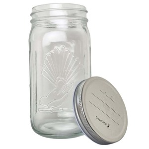 Preserving Pantry: 1lit Preserving Jar with Pop Top Lid
