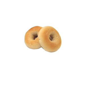 bagels: MINI PLAIN BAGEL x20 PACK