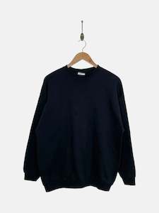 90's Black Vintage Sweatshirt Size L-XL