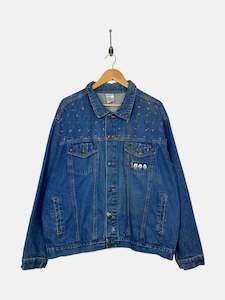 2000 Disney Mickey Mouse Embroidered Vintage Denim Jacket Size 16