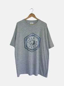 Adidas: 90's Adidas "Field Tested" Vintage T-Shirt Size 2XL