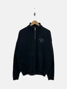Collared Sweatshirts: 90's Tommy Bahama Embroidered Quarterzip Sweatshirt Size L
